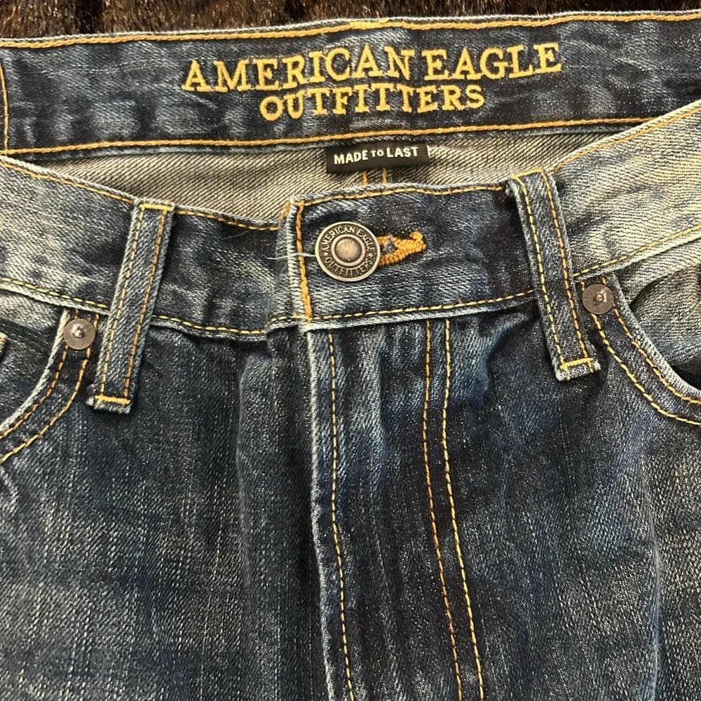 American Eagle Light Wash Straight Leg Jeans Men’s 33x30 Classic Denim Casual